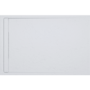 1200x900mm Rectangular Anti-Slip 30mm Slimline White Stone Resin Shower Tray – Coast