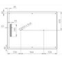1200x900mm Rectangular Anti-Slip 30mm Slimline White Stone Resin Shower Tray – Coast