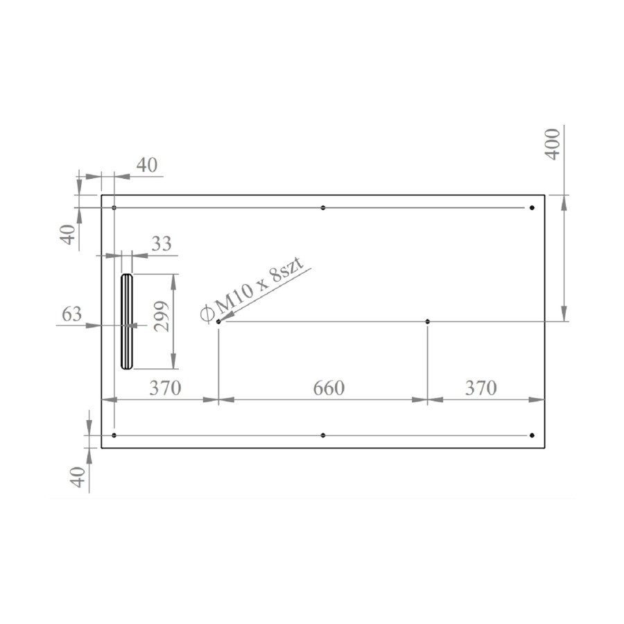 1400x800mm Rectangular Anti-Slip 30mm Slimline White Stone Resin Shower Tray – Coast