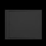 1400x900mm Rectangular Anti-Slip 30mm Slimline Black Stone Resin Shower Tray – Coast
