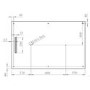 1400x900mm Rectangular Anti-Slip 30mm Slimline Black Stone Resin Shower Tray – Coast