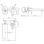 Matt Black Wall Mounted Bath Filler Tap - Como