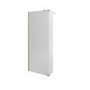 1000mm Brushed Brass Shower Screen for Wet Room & Walk In Shower with 300mm Hinged Flipper Return Panel – Corvus