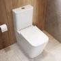 1300 x 800mm Brass Walk in Shower Enclosure Suite with Ashford Toilet and Basin