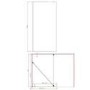 1600 x 800mm Brass Walk in Shower Enclosure Suite with Toilet and Basin - Corvus