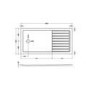 1600 x 800mm Brass Walk in Shower Enclosure Suite with Toilet and Basin - Corvus