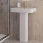 1700 x 800mm Brass Walk in Shower Enclosure Suite with Toilet and Basin - Corvus