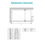 800mm Nickel Shower Screen for Wet Room & Walk In Shower with 300mm Hinged Flipper Return Panel - Corvus