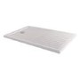 1400x900mm Brushed Nickel Walk-In Shower Screen Enclosure with Hinged Flipper Return Panel – Corvus