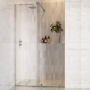 1200x800mm Chrome 8mm Glass Frameless Rectangular Sliding Shower Enclosure - Denver