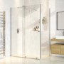 1200x800mm Chrome 8mm Glass Frameless Rectangular Sliding Shower Enclosure - Denver