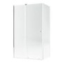 1200x800mm Chrome 8mm Glass Frameless Rectangular Sliding Shower Enclosure - Denver