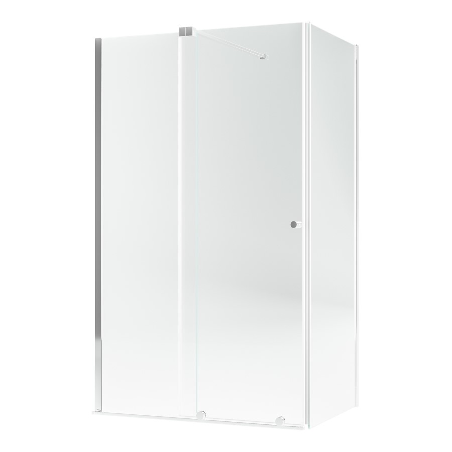 1200x800mm Chrome 8mm Glass Frameless Rectangular Sliding Shower Enclosure - Denver