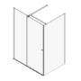 1200x800mm Chrome 8mm Glass Frameless Rectangular Sliding Shower Enclosure - Denver