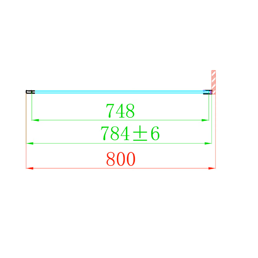 1200x800mm Chrome 8mm Glass Frameless Rectangular Sliding Shower Enclosure - Denver