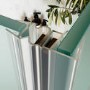 1200x800mm Chrome 8mm Glass Frameless Rectangular Sliding Shower Enclosure - Denver