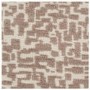 Set of 2 Beige Printed Upholstered Kitchen Stools with Solid Wood Exposed Back - Darla