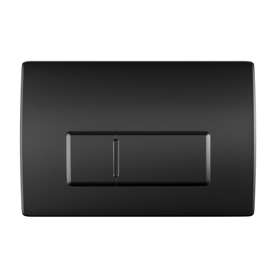 Wall Hung Toilet with Soft Close Toilet Seat, Gunmetal Flush Plate, 1168mm Frame & Cistern - Alcor 