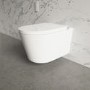 Wall Hung Smart Bidet Toilet with Gunmetal Flush Plate & 1168mm Frame & Cistern - Purificare 