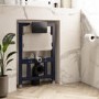 Matt Black Wall Hung Toilet with Soft Close Toilet Seat, Gunmetal Pneumatic Flush Plate, 820mm Frame & Cistern - Newport