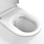 Wall Hung Smart Bidet Japanese Toilet with Heated Seat & Brushed Bronze Pneumatic Flush Plate, 1168mm Frame & Cistern - Purificare