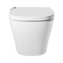 Wall Hung Smart Bidet Japanese Toilet with Heated Seat & Brushed Bronze Pneumatic Flush Plate, 1168mm Frame & Cistern - Purificare