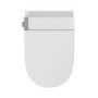 Wall Hung Smart Bidet Japanese Toilet with Heated Seat & Brushed Bronze Pneumatic Flush Plate, 1168mm Frame & Cistern - Purificare