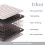 Set of 3 Single Open Coil Spring Quilted Mattress - Ethan