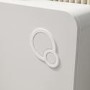 Back to Wall Toilet with White Glass Cabinet, Cistern & Pneumatic Dual Flush Button - Albi