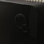 Black Wall Hung Toilet with Black Glass Cabinet, Cistern & Pneumatic Dual Flush Button - Verona