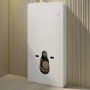 Wall Hung Toilet with White Glass Cabinet, Cistern & Pneumatic Dual Flush Button - Roma