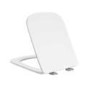 Wall Hung Toilet with White Glass Cabinet, Cistern & Pneumatic Dual Flush Button - Albi