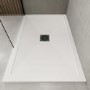 1500x800mm Rectangular 25mm Slimline White Stone Resin Shower Tray – Harmony