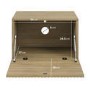 Multifunctional Oak Ribbed Floating TV Stand - TV's up to 75" - Hazel