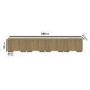 Multifunctional Large Oak Ribbed Floating TV Stand with Storage - TV's up to 85" - Hazel