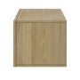 Multifunctional Oak Ribbed Floating TV Stand - TV's up to 75" - Hazel