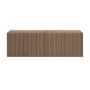 Multifunctional Small Walnut Ribbed Floating TV Stand - TV's up to 55" - Hazel