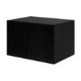 Multifunctional Black Ribbed Floating TV Stand - TV's up to 75" - Hazel