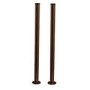 Brushed Bronze Freestanding Bath Shower Mixer Tap with Stand Pipes - Helston