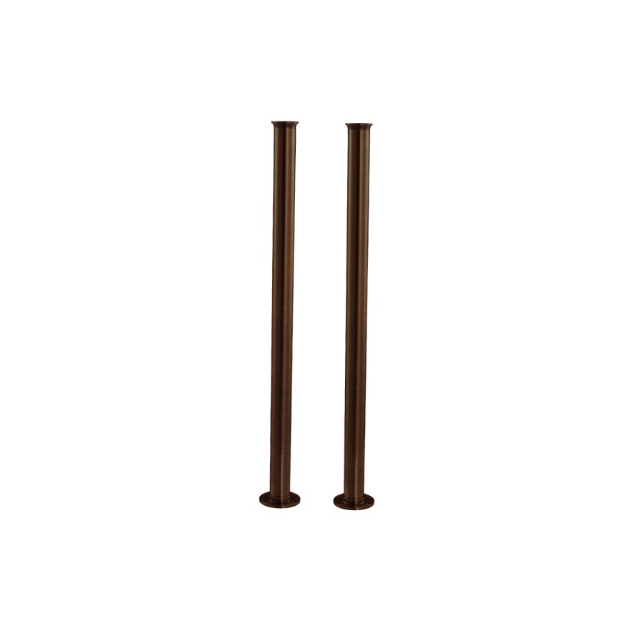 Brushed Bronze Freestanding Bath Shower Mixer Tap with Stand Pipes - Helston