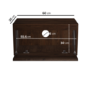 Walnut Floating Wall Mounted TV Stand - TV's up to 75" - Hiro