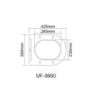 White Comfort Height Close Coupled Toilet - Roma