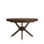 Large Walnut Round to Oval Extendable Dining Table - Seats 4 - 6 - Karie