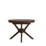 Large Walnut Round to Oval Extendable Dining Table - Seats 4 - 6 - Karie