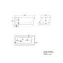 Black Freestanding Left Hand Shower Bath Suite with Toilet and Basin - Kona