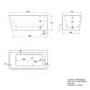 Brass Freestanding Right Hand Shower Bath Suite with Toilet and Basin - Kona