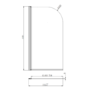 Chrome Freestanding Right Hand Shower Bath Suite with Toilet and Basin - Kona