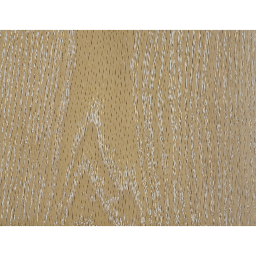Set of 3 Cream Upholstered Curved Kitchen Stools with Limewash Solid Wood Exposed Back - Kori