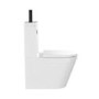 Close Coupled Closed Back Toilet with Sink on Top & Black Fittings - Legend
