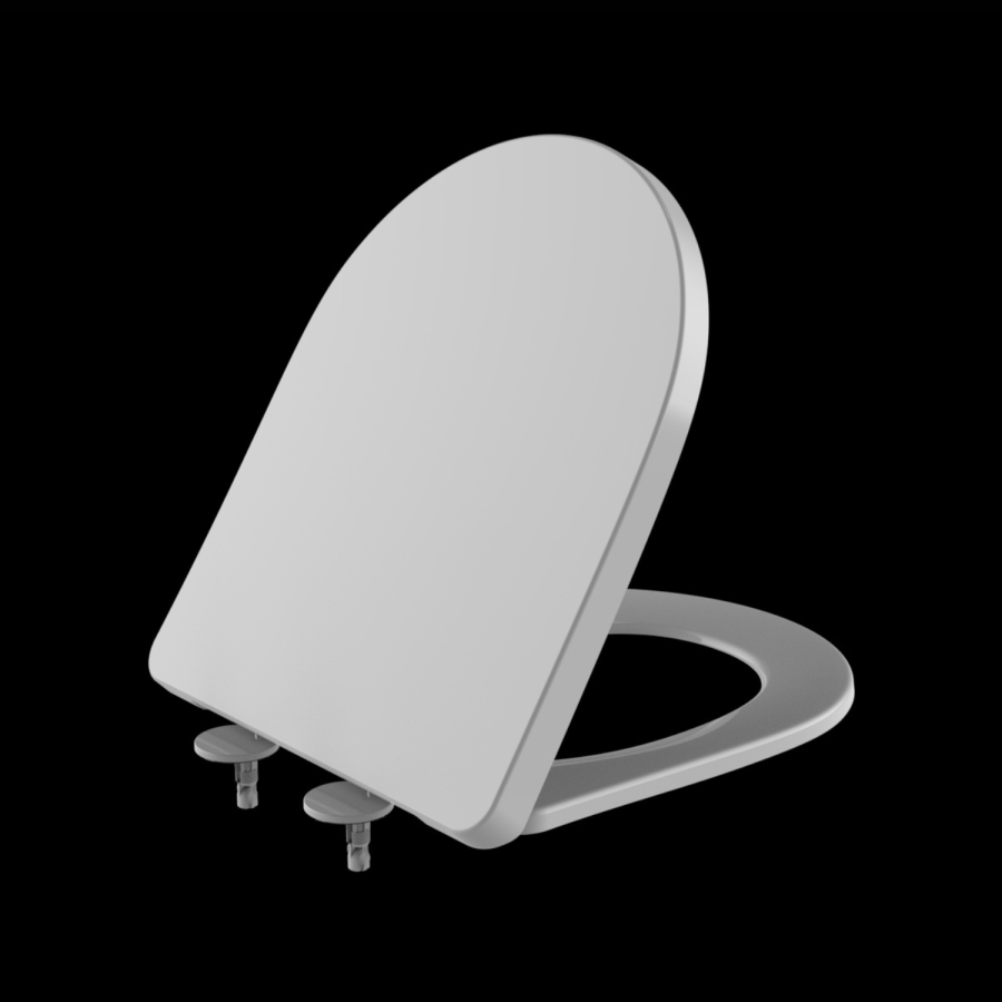 Close Coupled Closed Back Toilet with Sink on Top & Black Fittings Cloakroom Suite - Legend